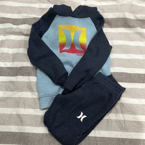Hurley Kids Icon Pullover Hoodie and Jogger Pants Two-Piece Set Size 7